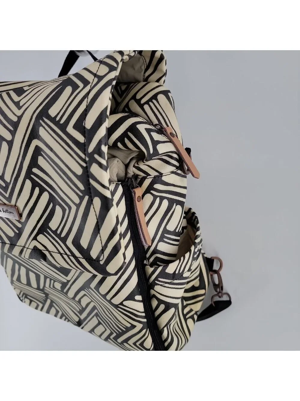 Petunia Pickle Bottom Diaper Bag Backpack | Geometric Print | With Changing Pad